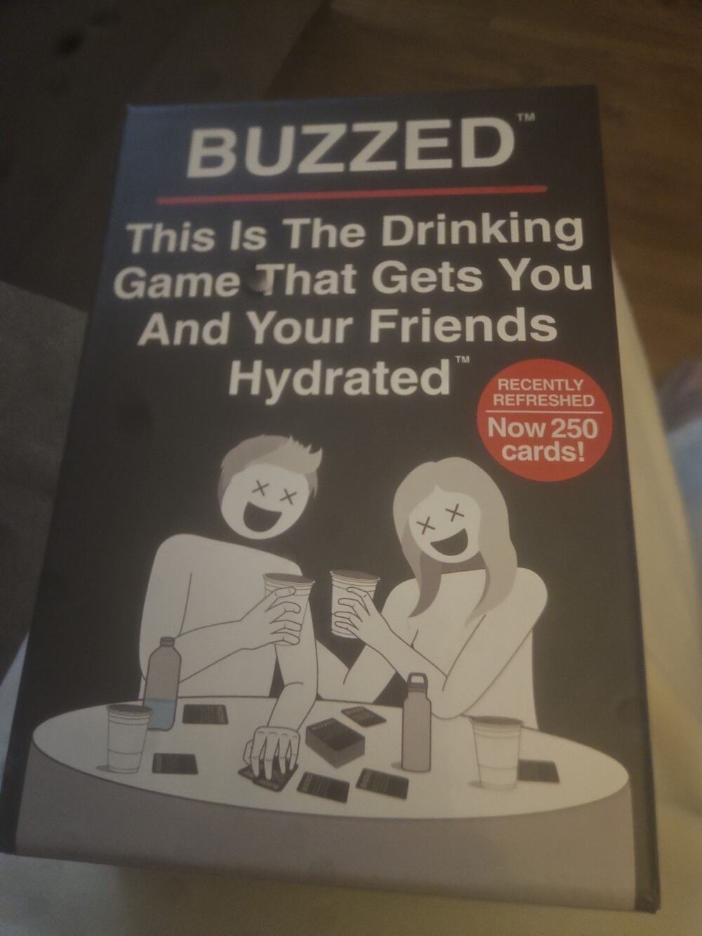 Buzzed Drinking Game 250 Cards Adult Party Card Game Complete